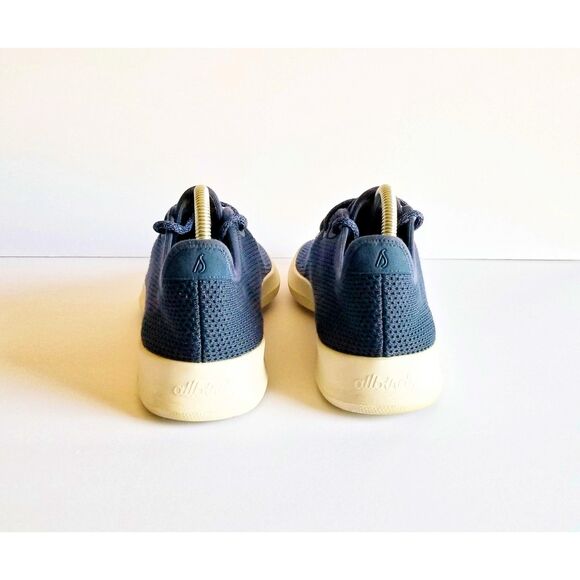 ALLBIRDS Women's Tree Runners Sz 10 40.5 Blue White Soles Lace Up Sneakers - Picture 9 of 14